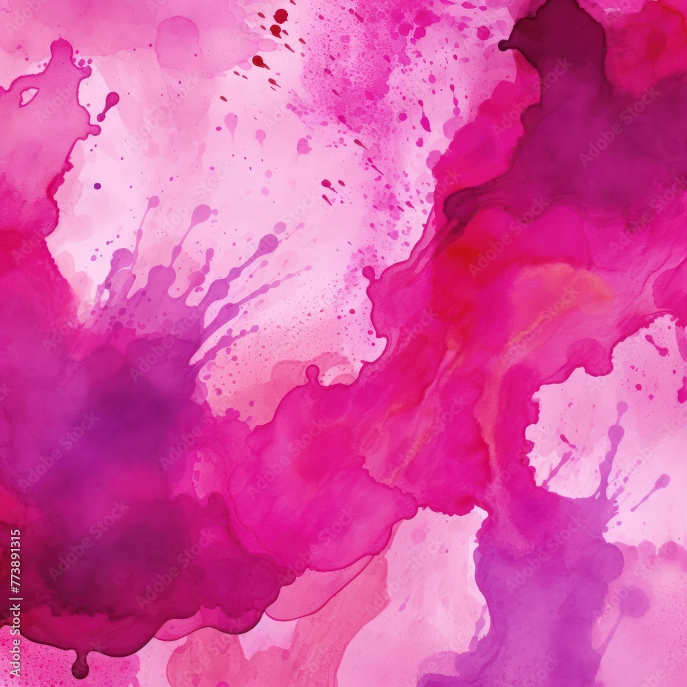 Magenta abstract watercolor stain background pattern