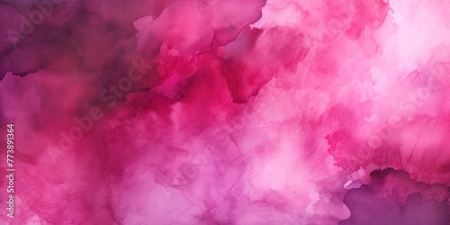 Magenta abstract watercolor stain background pattern