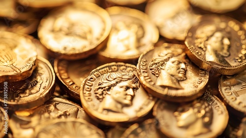 Historical Golden Coins Collection in Focus