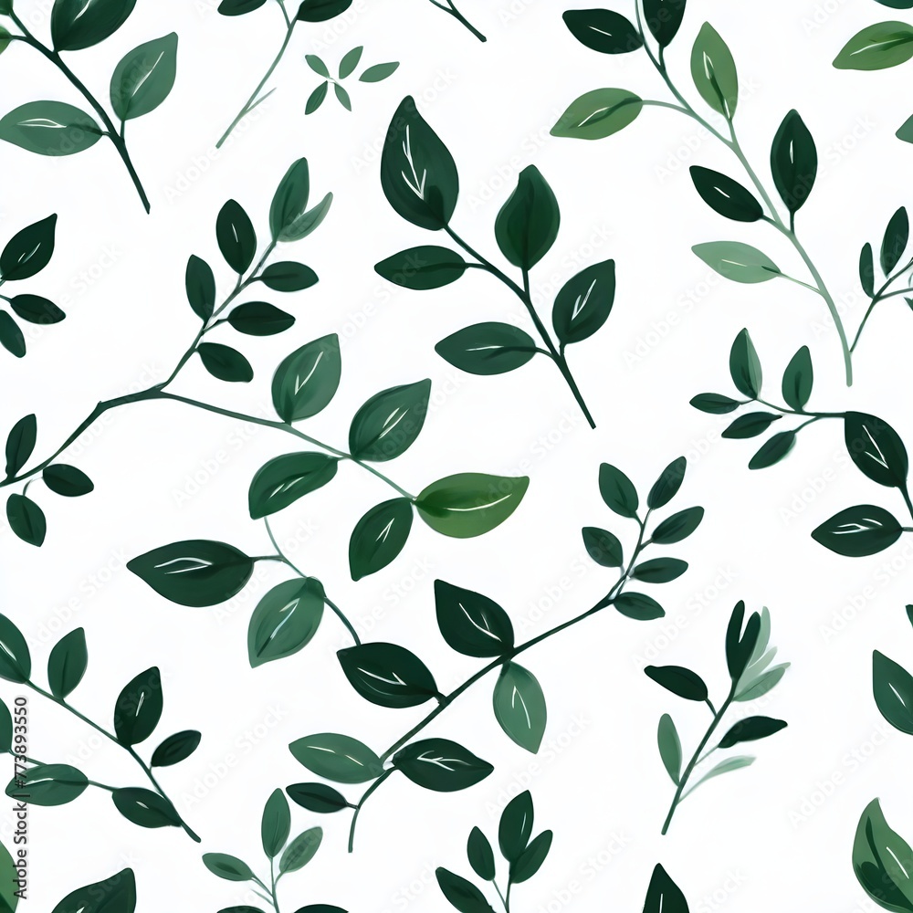 Floral leaves pattern on simple background Floral leaves pattern on simple background