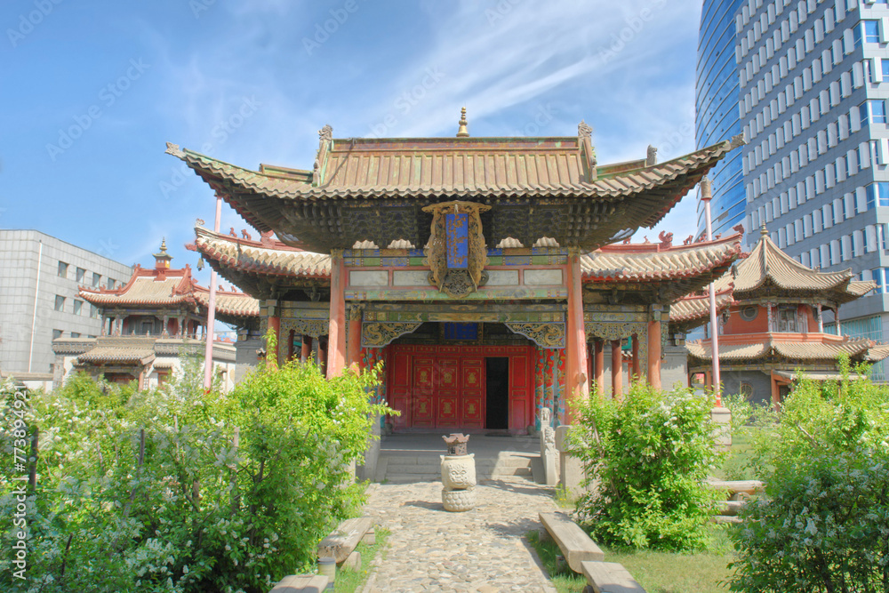 The Choijin Lama Temple monastery in Ulaanbaatar, Mongolia. The Choijin Lama Temple monastery in Ulaanbaatar, Mongolia.