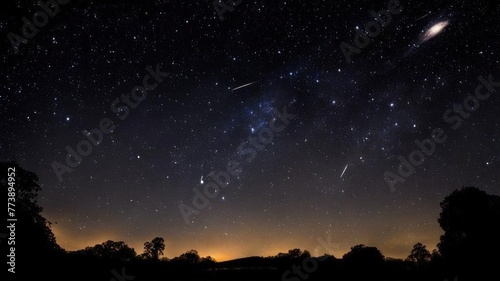 Night sky  stars and space.