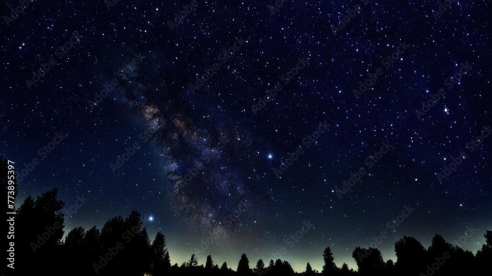 Night sky, stars and space.