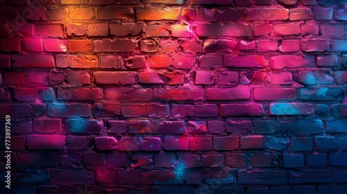 Red brick wall with grunge texture
