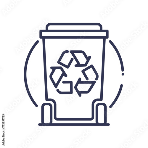 Waste segregation recycle bin