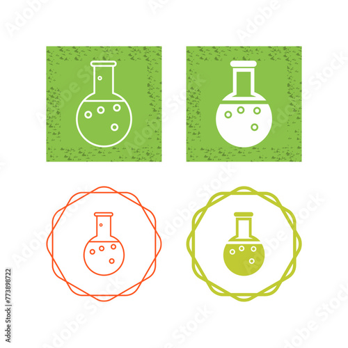Chemical Flask Vector Icon