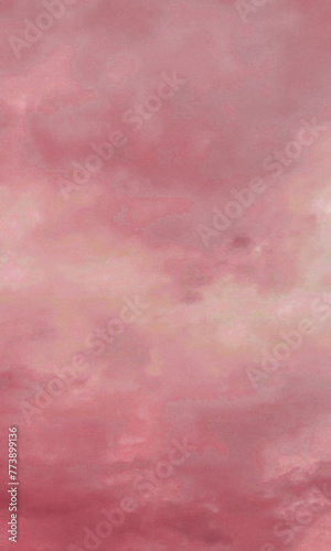pink watercolor background with a white background