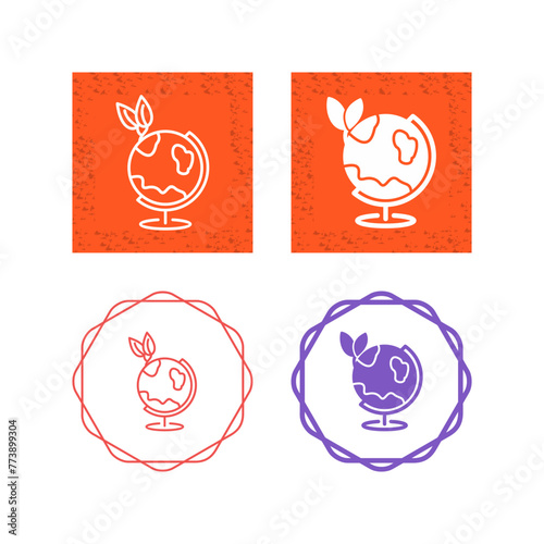 Eco friendly World Vector Icon