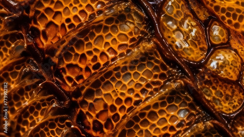 The intricate patterns of a seahorse's skin are captivating, with textures resembling a delicate yet robust mosaic.