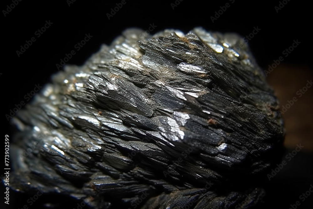 Paakkonenite is a rare precious natural stone on a black background. AI generated. Header banner mockup with space. Paakkonenite is a rare precious natural stone on a black background. AI generated. Header banner mockup with space.
