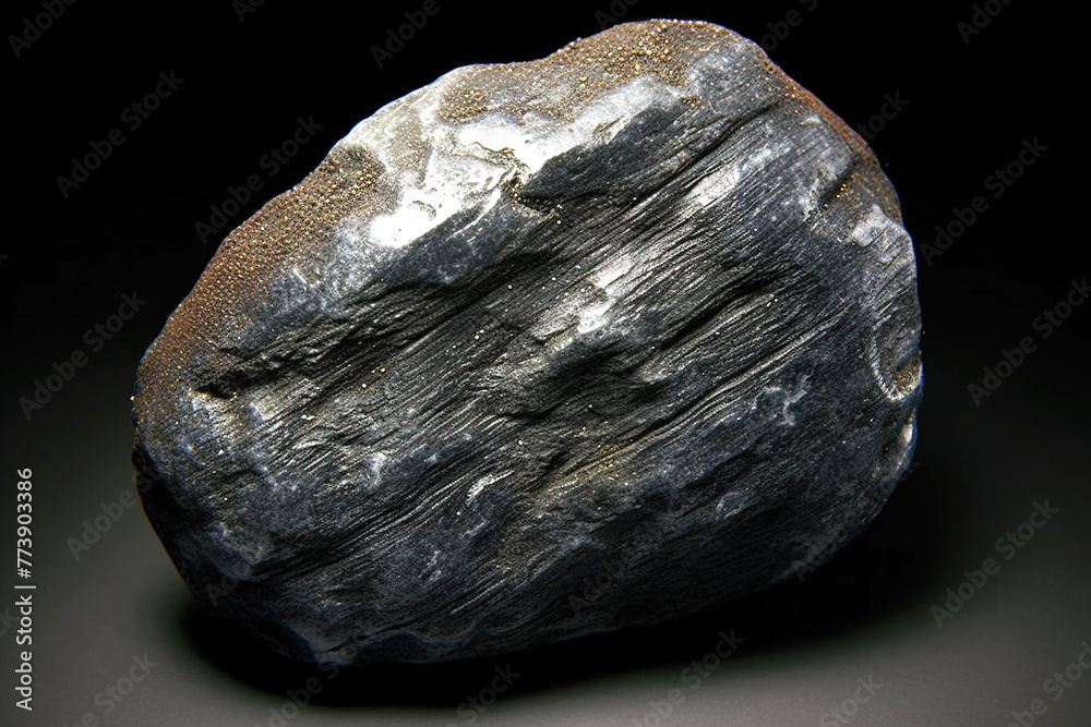 Wurtzite fossil mineral stone. Geological crystalline fossil. Dark background close-up. Wurtzite fossil mineral stone. Geological crystalline fossil. Dark background close-up.