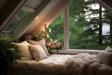 Dreamy Attic Bedroom Decors: Dormer Window Haven - The Ultimate Peaceful Retreat Reading Spot