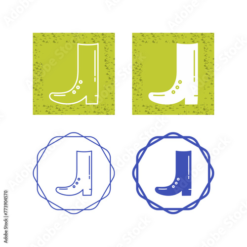Cowboy Boot Vector Icon