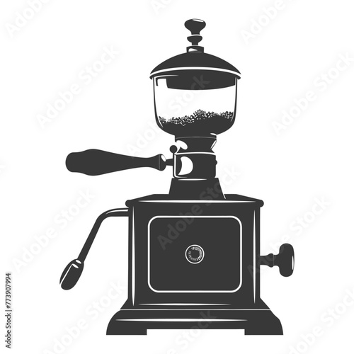 silhouette coffee grinder black color only