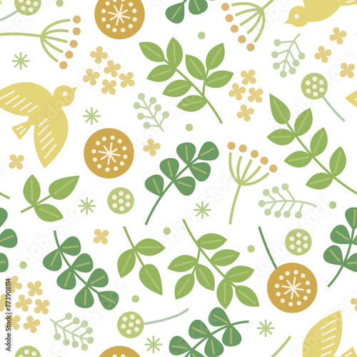 ナチュラルデザインシームレスパターン