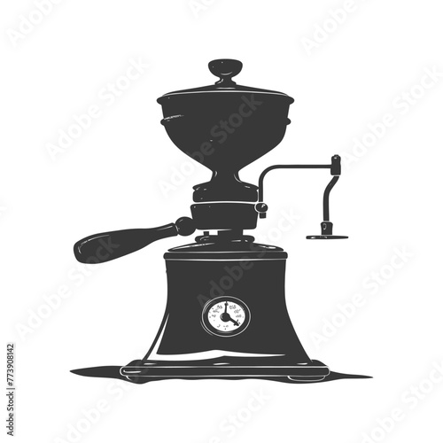 silhouette coffee grinder black color only