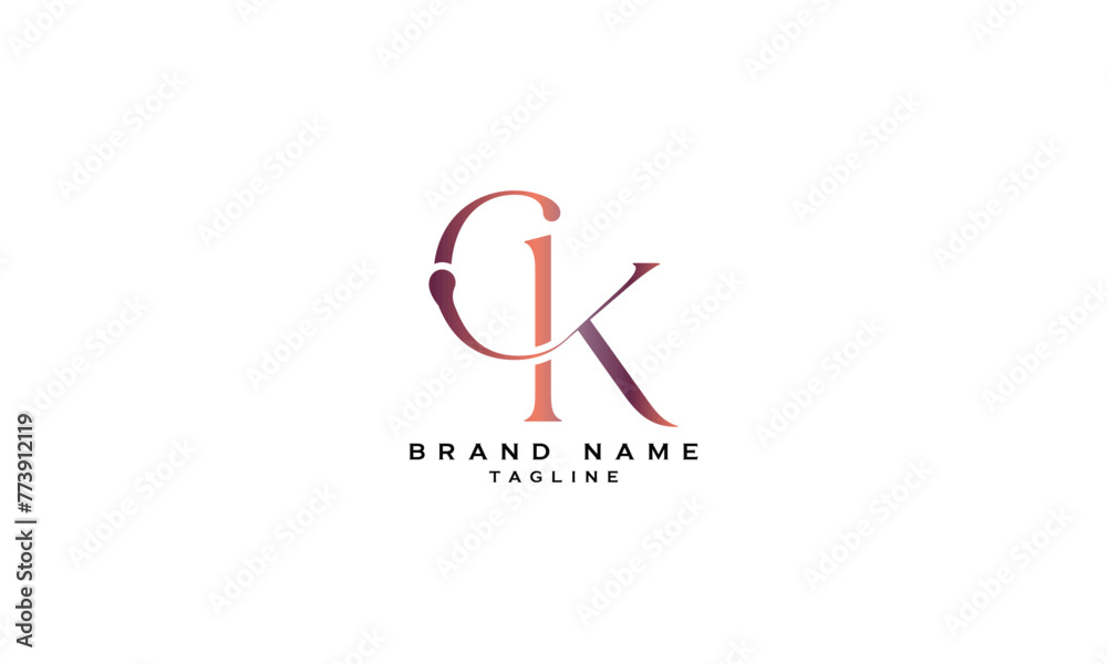 CK, KC, Abstract initial monogram letter alphabet logo design CK, KC, Abstract initial monogram letter alphabet logo design