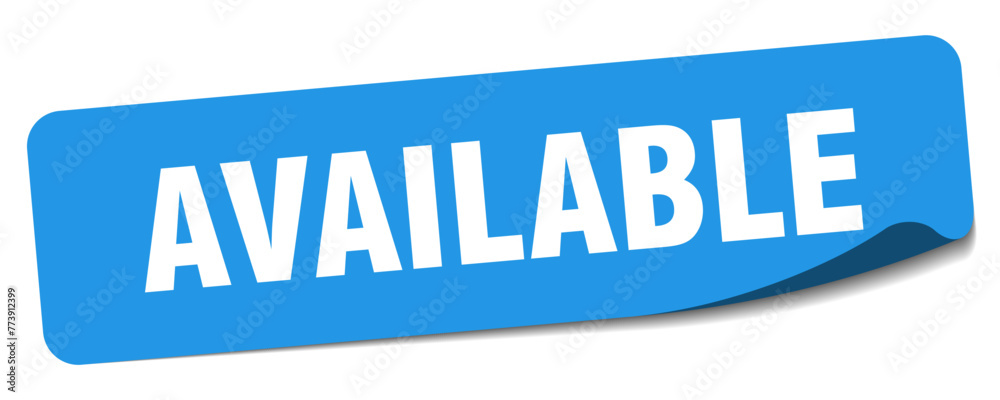 available sticker. available label available sticker. available label