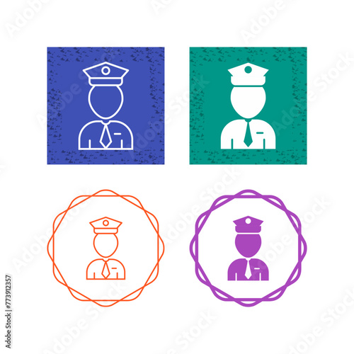 Flight Captain Vector Icon