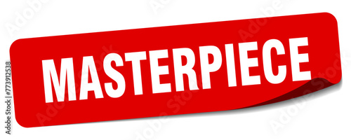 masterpiece sticker. masterpiece label