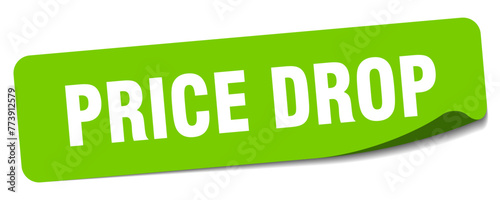 price drop sticker. price drop label