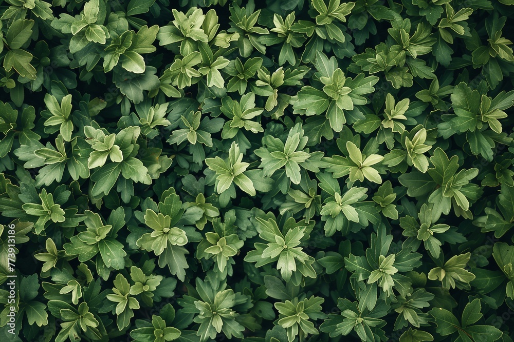 A lush forest canopy. the dense greenery unfolds in layers of texture and color. Generative AI A lush forest canopy. the dense greenery unfolds in layers of texture and color. Generative AI