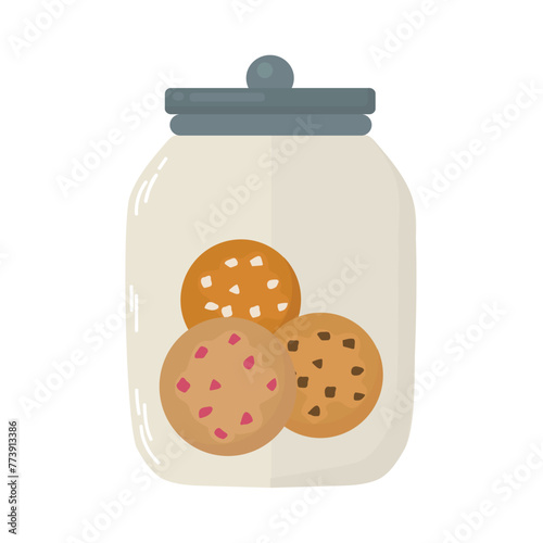 Cookie jar icon clipart avatar logotype isolated vector illustration © Oksana