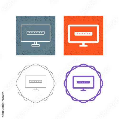 System Password Vector Icon