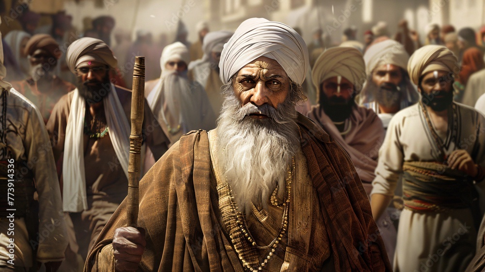 Guru Gobind Singh's Beard A Monthly Event in the Sikh Community Generative AI