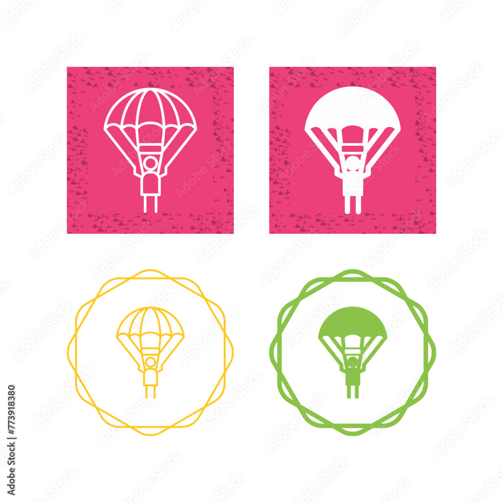 Parachuter Vector Icon Parachuter Vector Icon