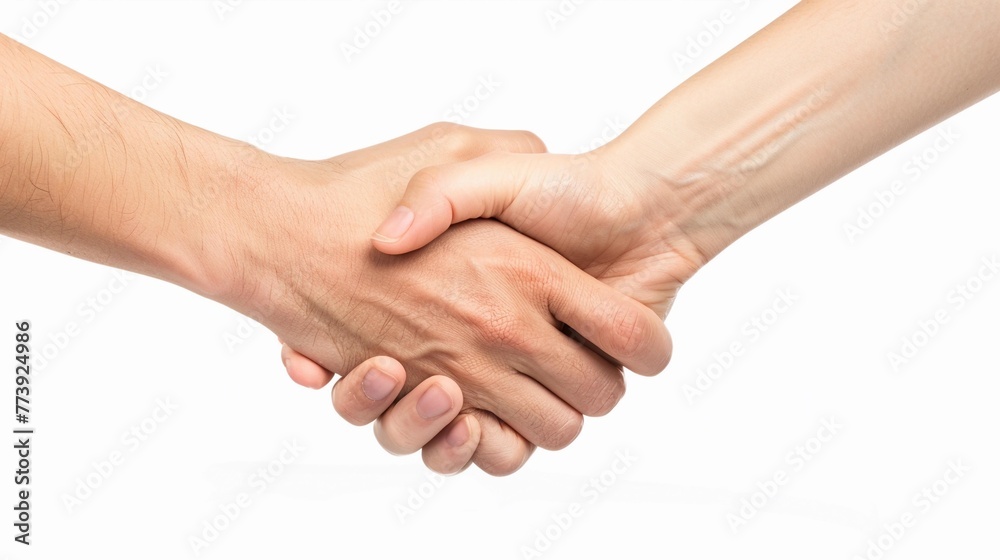 Photography of hand with a handshake posture
