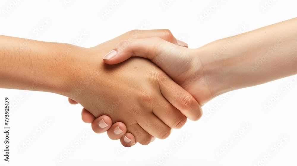 Photography of hand with a handshake posture