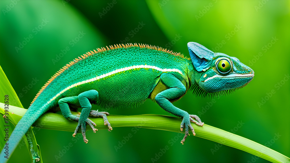 Fototapeta premium Chameleon on the Branch