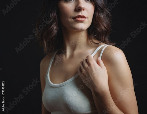 A sensuality woman over dark background