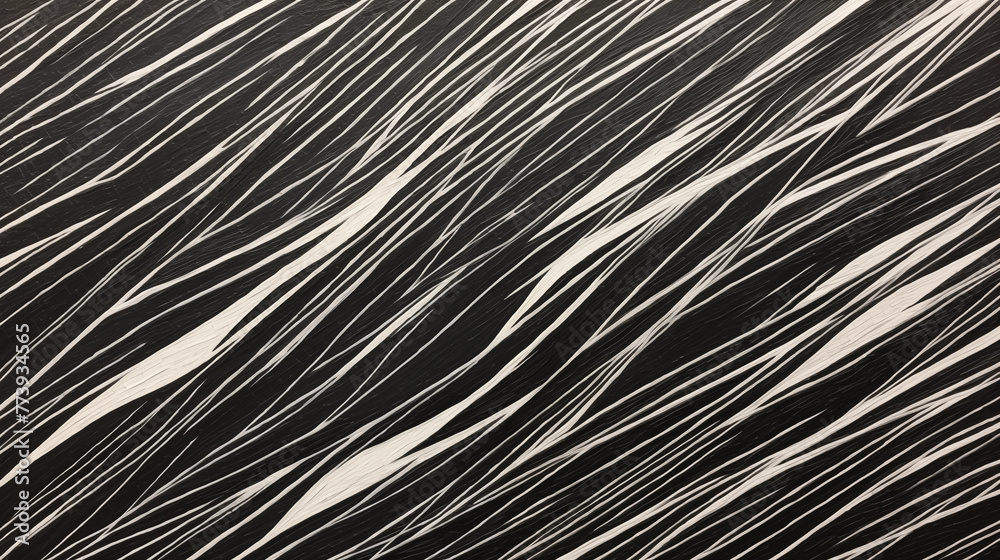 Fototapeta premium Traces et coups de pinceaux de couleur noir sur un fond de peinture blanche. Brush, motifs, art, artistique. Pour conception et création graphique. 