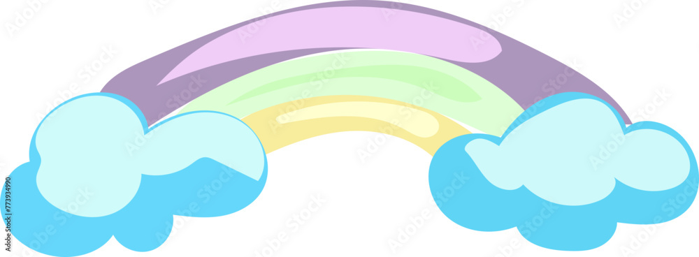 Rainbow illustration on transparent background.
Rainbow illustration on transparent background.