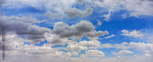 blue sky with clouds