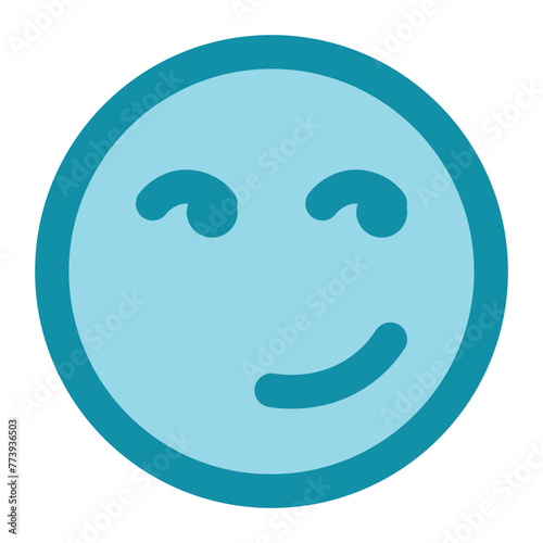 smirk icon for illustration
