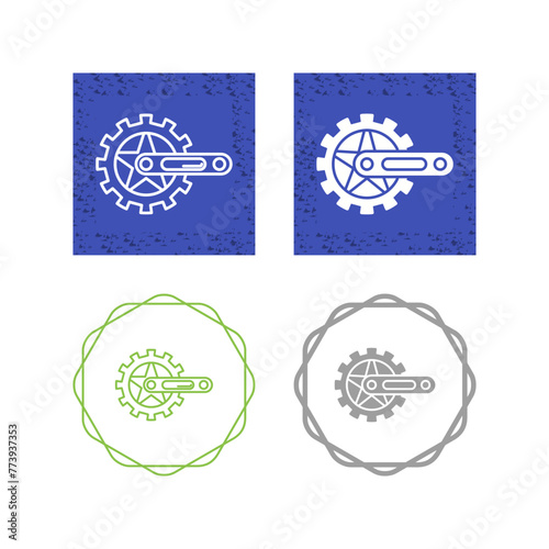 Crankset Vector Icon