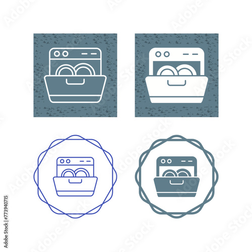Dishwasher Vector Icon