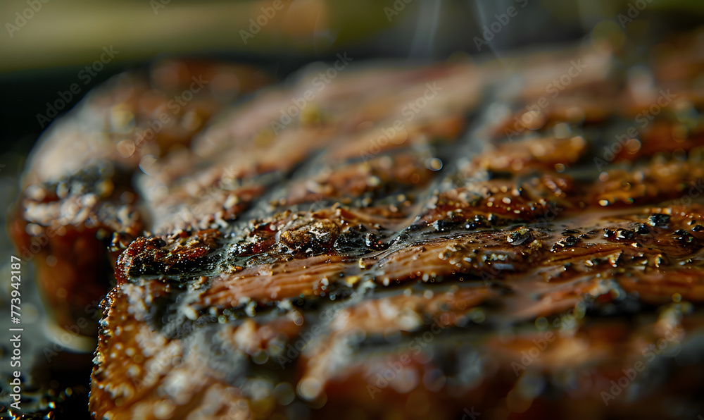 succulently grilled steak showing its juicy texture and appealing char, Generative AI succulently grilled steak showing its juicy texture and appealing char, Generative AI