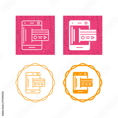 Mobile Money Vector Icon
