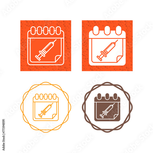 Vaccine Time Vector Icon