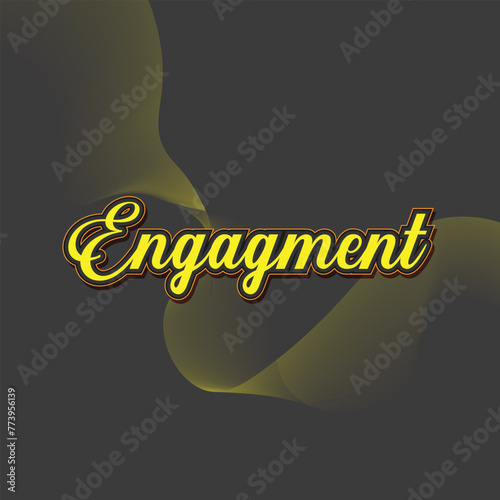 Happy Engagement, Wishes card, Text Effect (ID: 773956139)