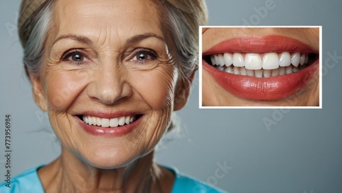 Portrait of a happy and beautiful elderly woman in a dental clinic using dental services to have her teeth cleaned or coated.