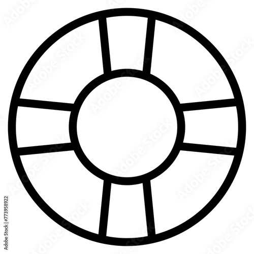 Lifebuoy ring icon.