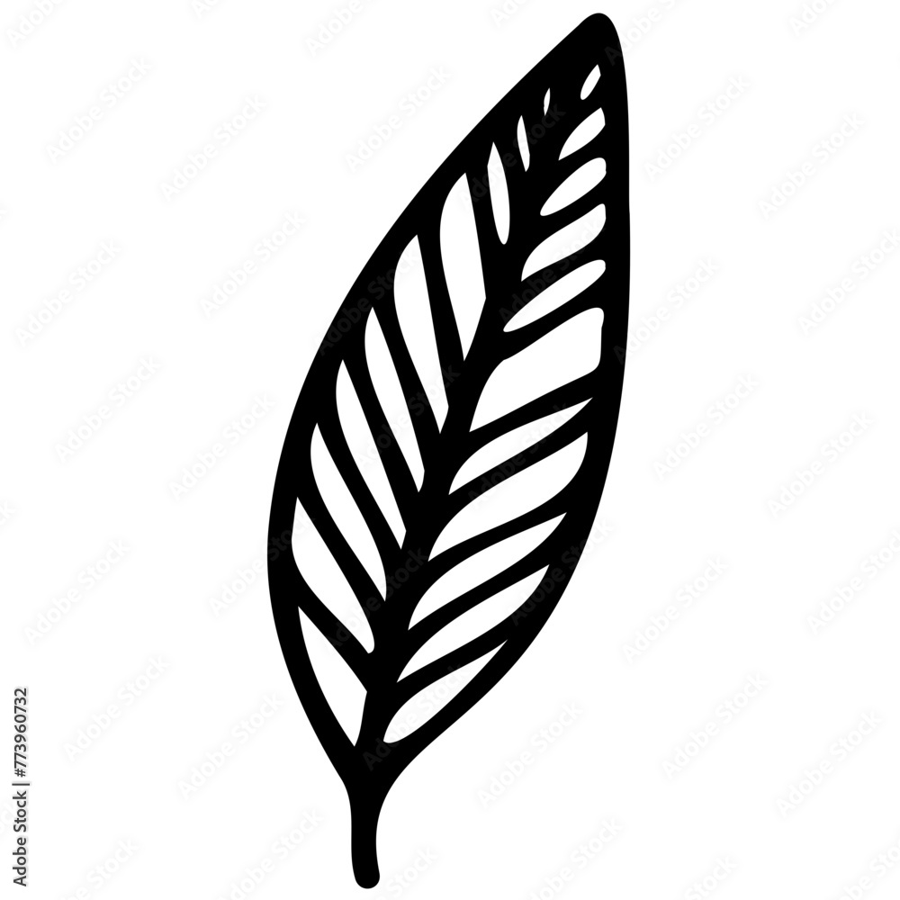 Hand drawn leaves line linear black Strock Symbol visual illustration Wild plant leaves hand drawn black on white background. Forest branch silhouette Hand drawn leaves line linear black Strock Symbol visual illustration Wild plant leaves hand drawn black on white background. Forest branch silhouette