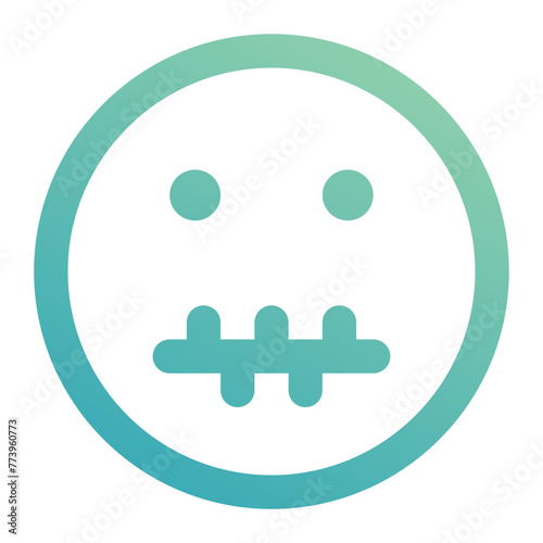 silent icon for illustration