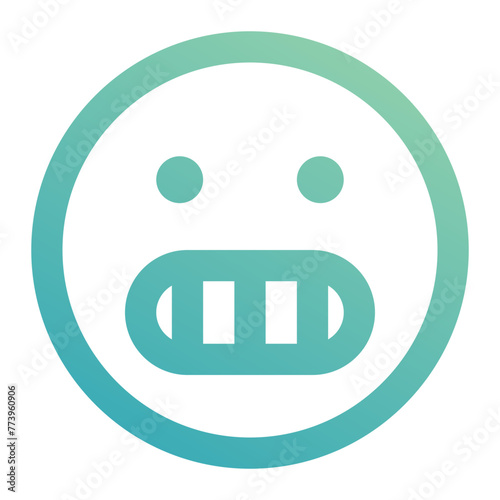 grinning icon for illustration