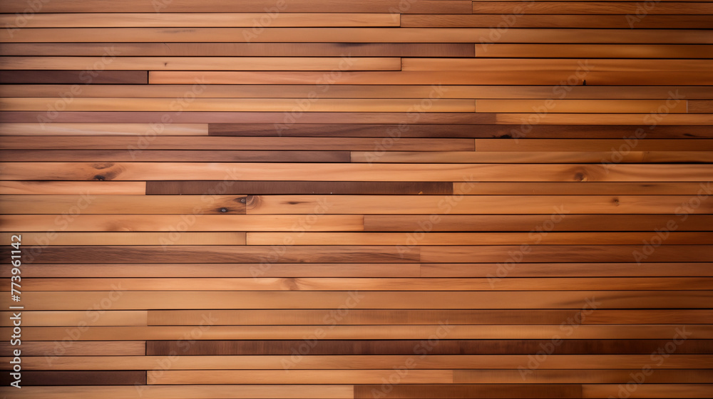 Fond de bois. Imitation de latte de parquet marron, sol en bois. Matière, texture. Arrière-plan pour conception et création graphique.	